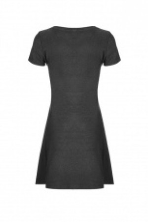  Hollow A Pendulum Knitted Dress Punk Rave OPQ-340LQF/BK -  