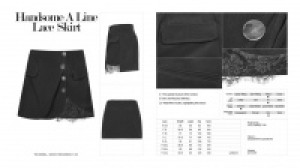  Handsome A Line Lace Skirt -  8