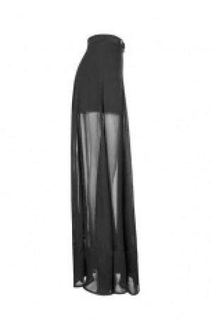  Punk Chiffon Slit Skirt -  2