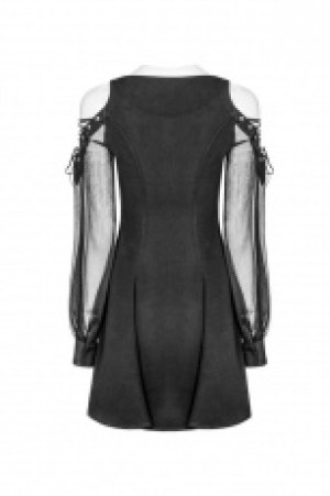  Strapless Corn Bandage V-collar Dress Punk Rave OPQ-365LQF/BK -  