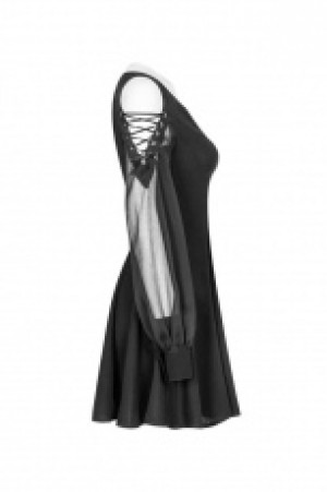  Strapless Corn Bandage V-collar Dress Punk Rave OPQ-365LQF/BK -  