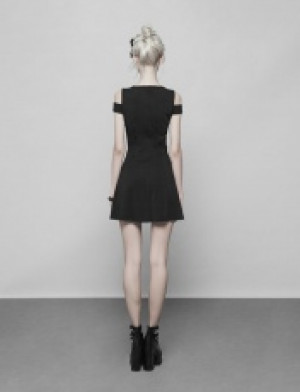  Knitted Mesh Strapless Dress Punk Rave OPQ-367LQF/BK -  