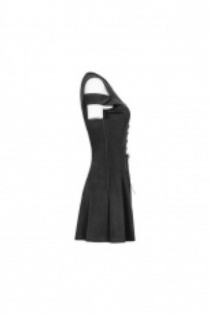  Knitted Mesh Strapless Dress Punk Rave OPQ-367LQF/BK -  
