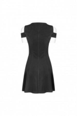 Knitted Mesh Strapless Dress Punk Rave OPQ-367LQF/BK -  