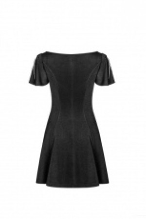  Palace Vintage Gothic Dress Embroidered Short Sleeve Dress -  3