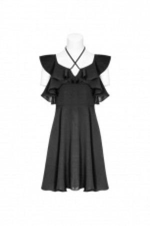  Double Lotus Leaf Edge Bandage Dress -  1