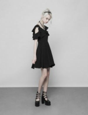  Double Lotus Leaf Edge Bandage Dress -  5