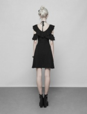 Double Lotus Leaf Edge Bandage Dress -  4
