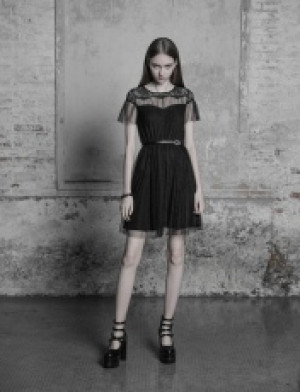  The Black Swan Fairy Mesh Dress Punk Rave OPQ-381LQF/BK -  