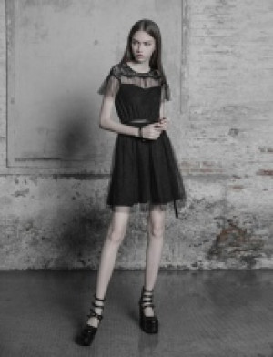  The Black Swan Fairy Mesh Dress Punk Rave OPQ-381LQF/BK -  