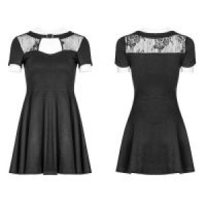  Hollow Lace Stitching Dress Punk Rave OPQ-384LQF/BK -  