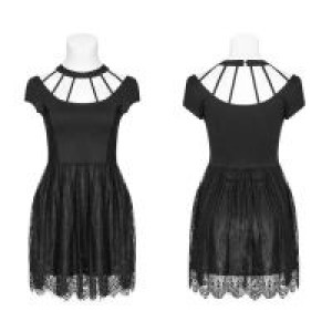  Punk Sexy Dark Knit Lace Dress Punk Rave OPQ-385LQF/BK -  