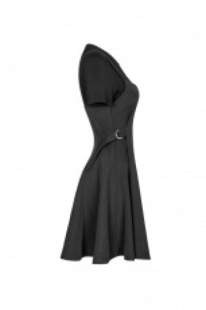  Fake Two Piece Strap Dress Punk Rave OPQ-393LQF/BK -  