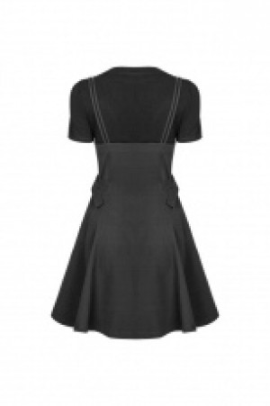  Fake Two Piece Strap Dress Punk Rave OPQ-393LQF/BK -  