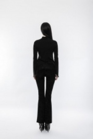  Goth Lace Irregular Hollow-out Long Sleeve T-shirt -  5