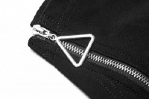 Goth Slim zipper Decoration T-shirt -  7