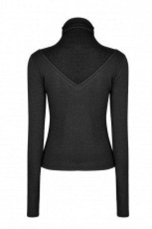  V Shape T-shirt Punk Rave OPT-182TCF/BK -  