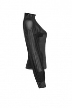  Gothic Velvet Mesh T-shirt -  2