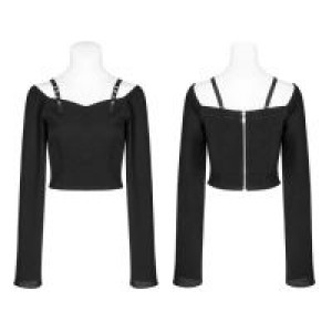  Punk Chiffon T-shirt Punk Rave OPT-230TCF/BK -  