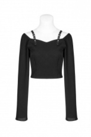  Punk Chiffon T-shirt Punk Rave OPT-230TCF/BK -  