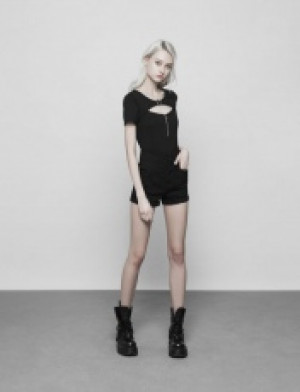  Handsome Punk T-shirt Punk Rave OPT-250TDF/BK -  