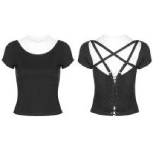  Dark Geometric type Roping T-shirt Punk Rave OPT-251TDF/BK -  