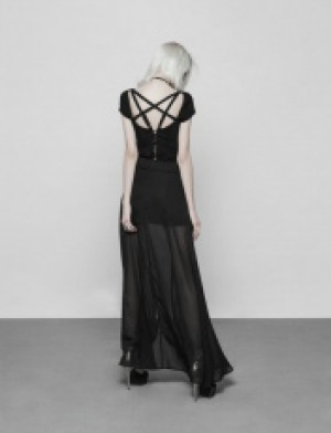  Dark Geometric type Roping T-shirt Punk Rave OPT-251TDF/BK -  
