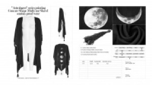  Astrologers series printing Concave Shape Multi-use Shawl suntan-proof wear Punk Rave OPY-316DPF/BK -  