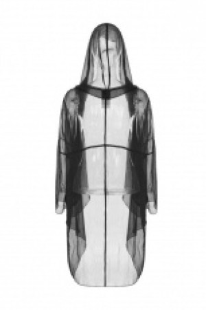  Minimalist Chiffon Coat With Big wizard hat Punk Rave OPY-319XCF/BK -  