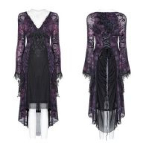  Gothic Goddess Classical Mid-length Dress Punk Rave OQ-388LQF/BK-VI -  
