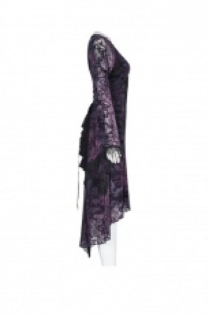  Gothic Goddess Classical Mid-length Dress Punk Rave OQ-388LQF/BK-VI -  