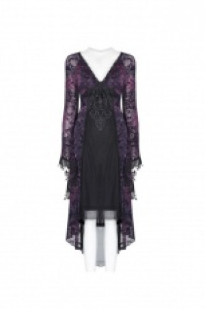  Gothic Goddess Classical Mid-length Dress Punk Rave OQ-388LQF/BK-VI -  
