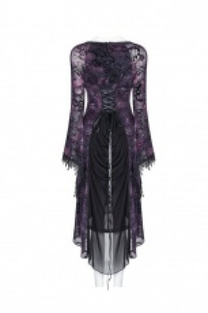  Gothic Goddess Classical Mid-length Dress Punk Rave OQ-388LQF/BK-VI -  