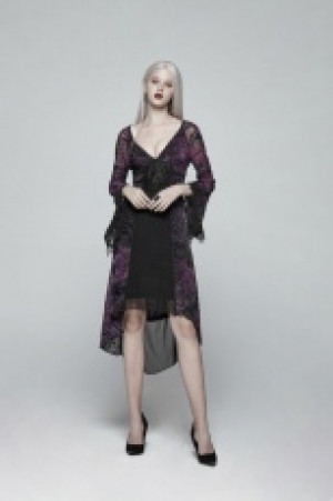  Gothic Goddess Classical Mid-length Dress Punk Rave OQ-388LQF/BK-VI -  