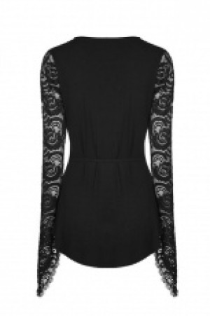  Gothic T-shirt Punk Rave OT-498TCF/BK -  