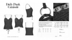  Daily Punk Camisole Punk Rave OT-547BXF/BK -  