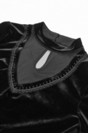 Gothic Double Layer Sleeve T-shirt Punk Rave OT-568TCF/BK -  