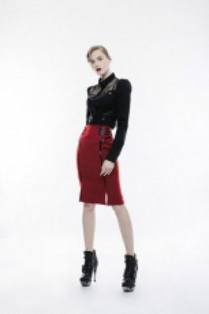  Military Uniform Half Skirt Punk Rave WQ-342BQF/RD -  
