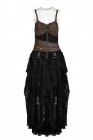 Платье в стиле стимпанк Steampunk dress Punk Rave WQ-345LQF/CO / Стимпанк / - маленькая картинка