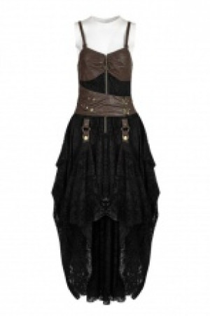 Платье в стиле стимпанк Steampunk dress Punk Rave WQ-345LQF/CO / Стимпанк / - маленькая картинка