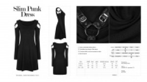  Slim punk dress -  8