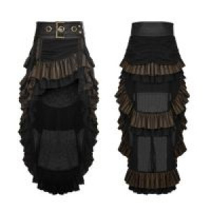  Steampunk Layered Skirt Punk Rave WQ-347BQF/BK-CO -  