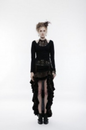  Steampunk Layered Skirt Punk Rave WQ-347BQF/BK-CO -  