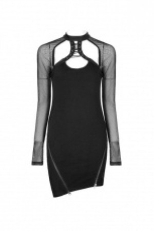  Punk Inclined Pendulum Dress Punk Rave WQ-348LQF/BK -  