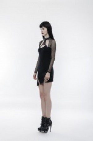  Punk Inclined Pendulum Dress Punk Rave WQ-348LQF/BK -  