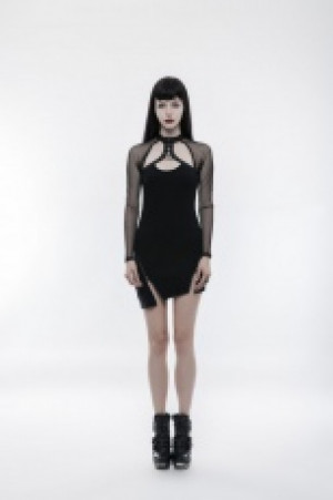  Punk Inclined Pendulum Dress Punk Rave WQ-348LQF/BK -  
