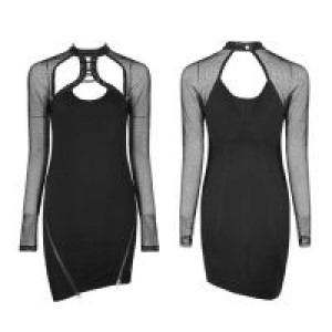  Punk Inclined Pendulum Dress Punk Rave WQ-348LQF/BK -  