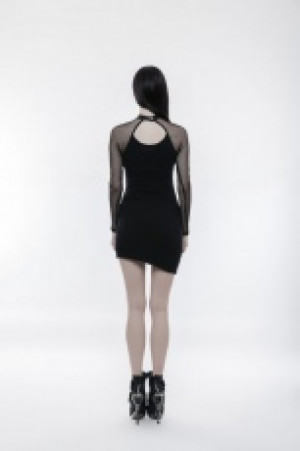  Punk Inclined Pendulum Dress Punk Rave WQ-348LQF/BK -  