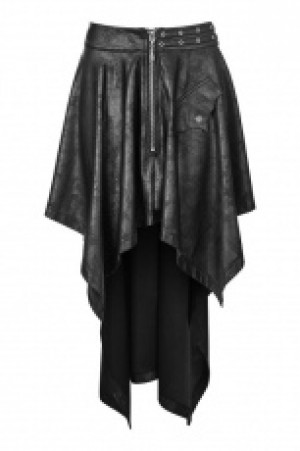  Asymmetric Punk Skirt Punk Rave WQ-351BQF/BK -  