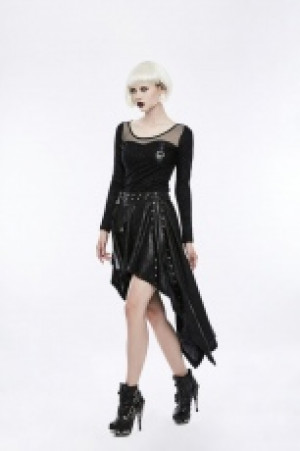  Asymmetric Punk Skirt Punk Rave WQ-351BQF/BK -  